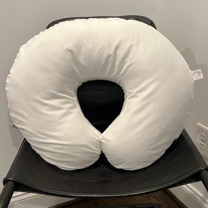 USED ONCE! The original BOPPY Nursing pillow with silky soft white cover!